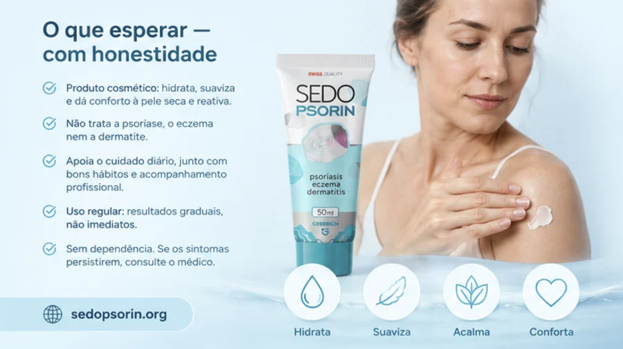Sedopsorin — creme-gel cosmético de uso externo para o cuidado diário da pele